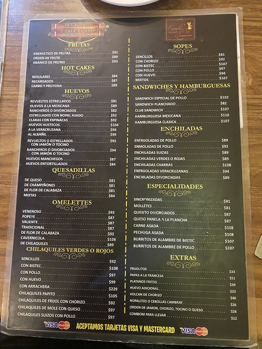 Canela y oro Menu - Image 4